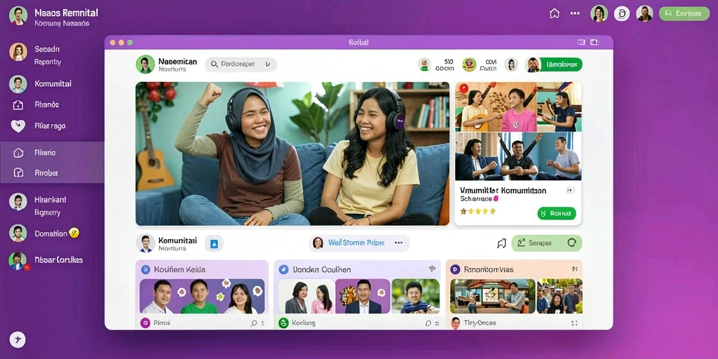 Tampilan antarmuka yang sederhana dan menarik.