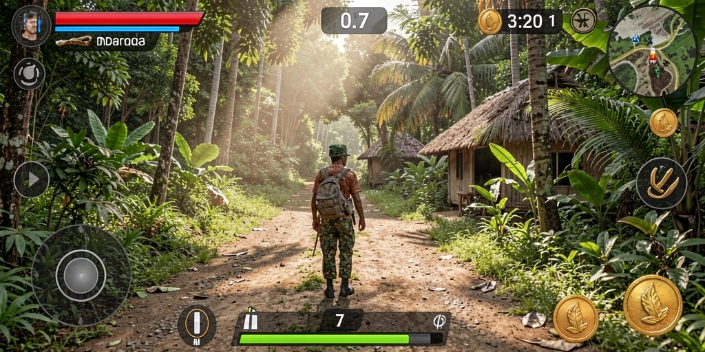 Tampak antarmuka awal game yang menawan.