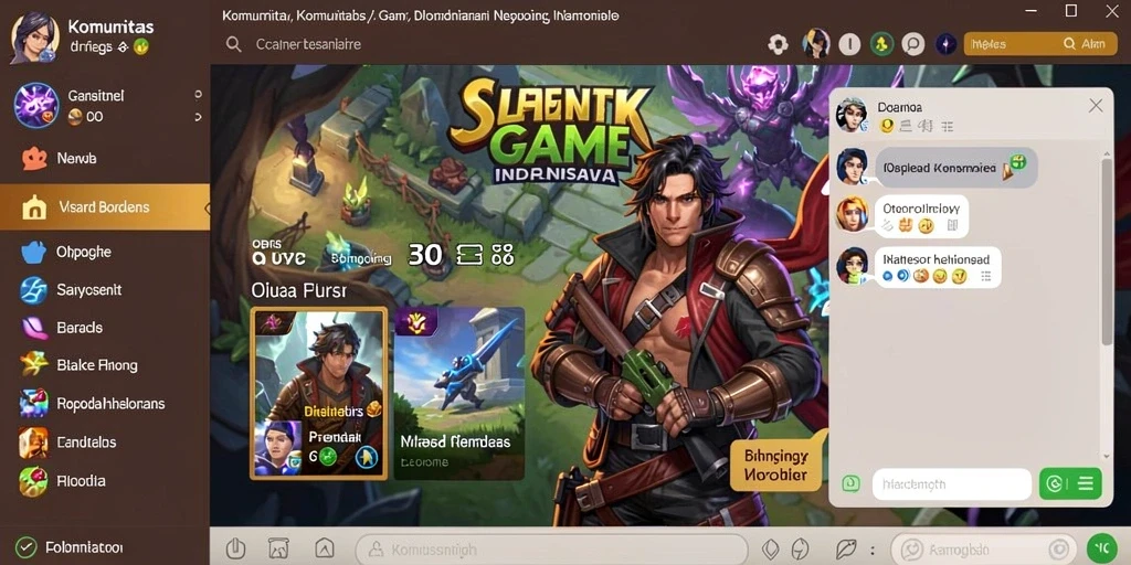 Tampilan grafis yang memukau dalam game.