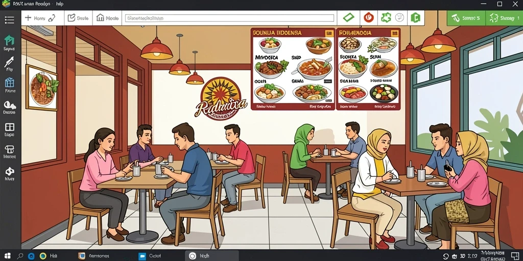 Tampilan antarmuka yang modern dan mudah digunakan.